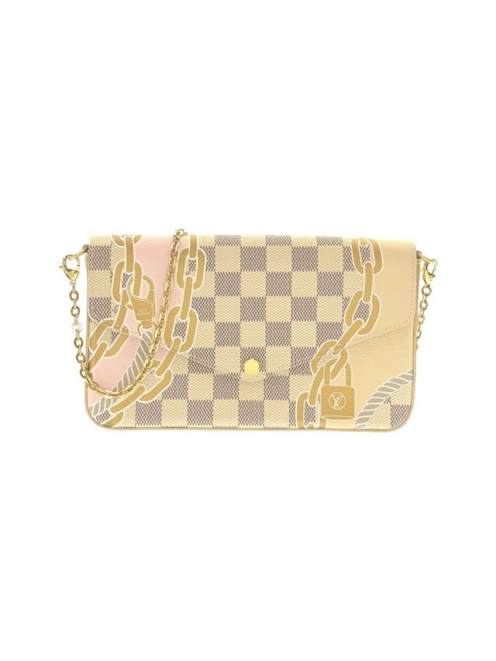 Louis Vuitton Damier Azur Pochette Felicie Shoulder Bag